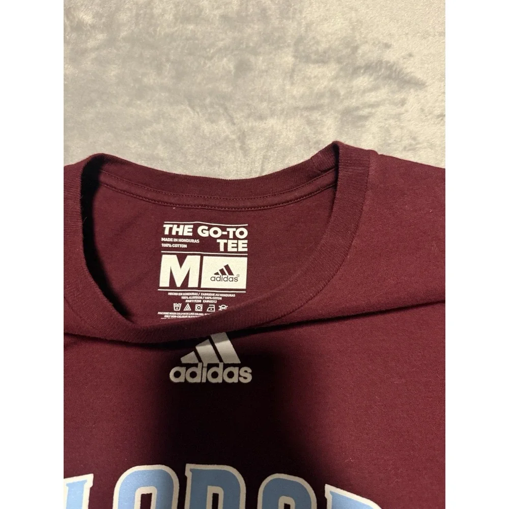 Adidas Colorado Rapids Shirt Mens Medium Maroon MLS Go To Tee Soccer Graphic
